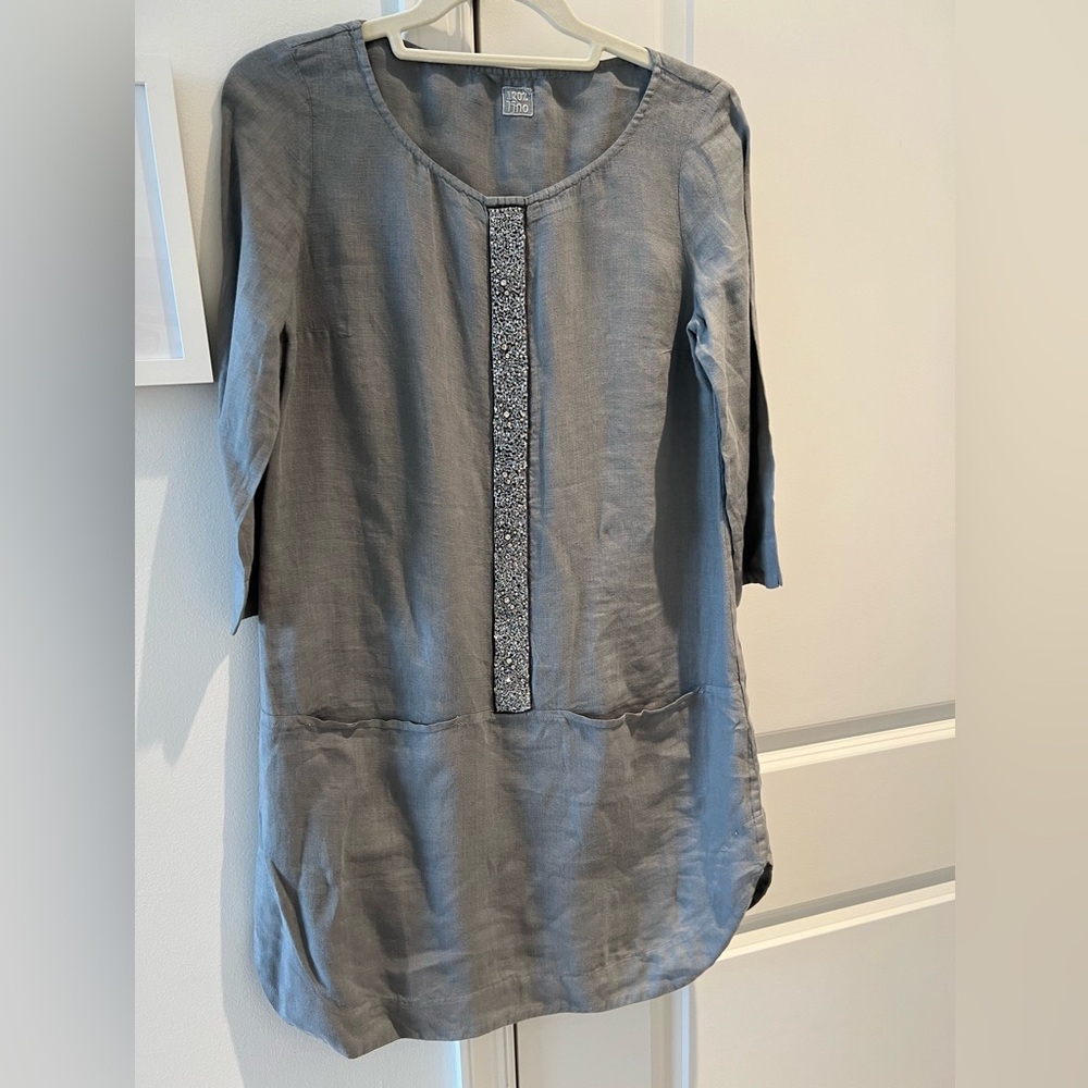 120% Lino Shift Dress